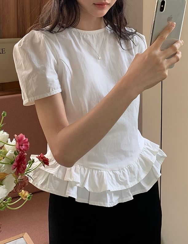 STAY HERE韓國㊣直郵東大門代購女裝新款熱賣25春夏襯衫蕾絲衫STAY HERE襯衫/蕾絲衫