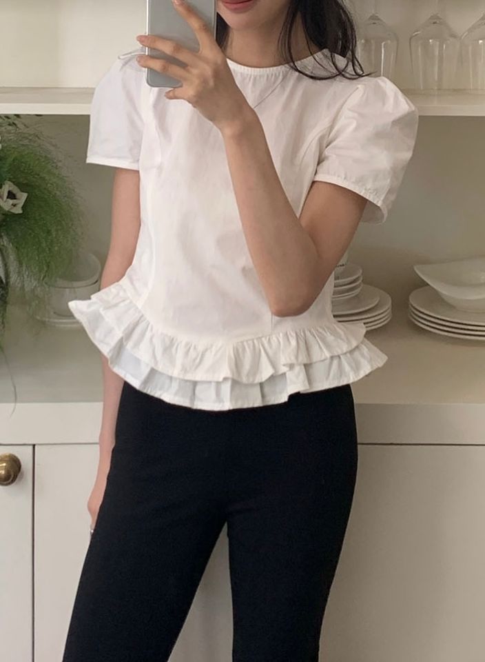 STAY HERE韓國㊣直郵東大門代購女裝新款熱賣25春夏襯衫蕾絲衫STAY HERE襯衫/蕾絲衫