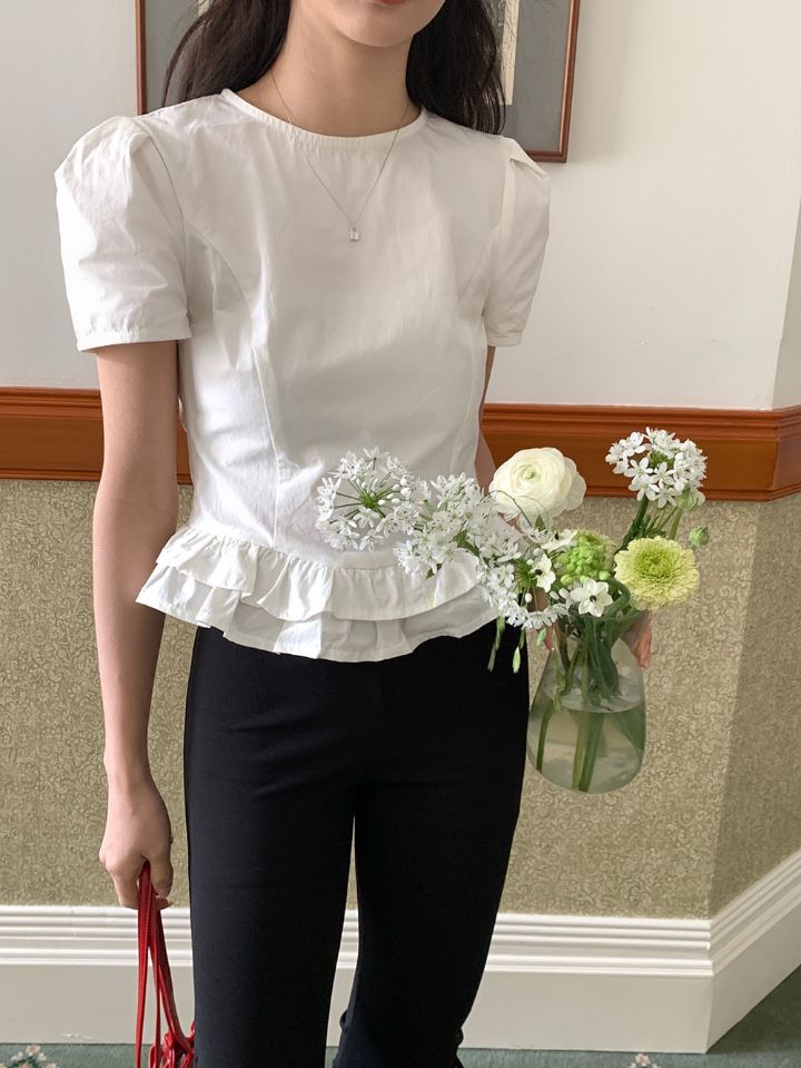 STAY HERE韓國㊣直郵東大門代購女裝新款熱賣25春夏襯衫蕾絲衫STAY HERE襯衫/蕾絲衫