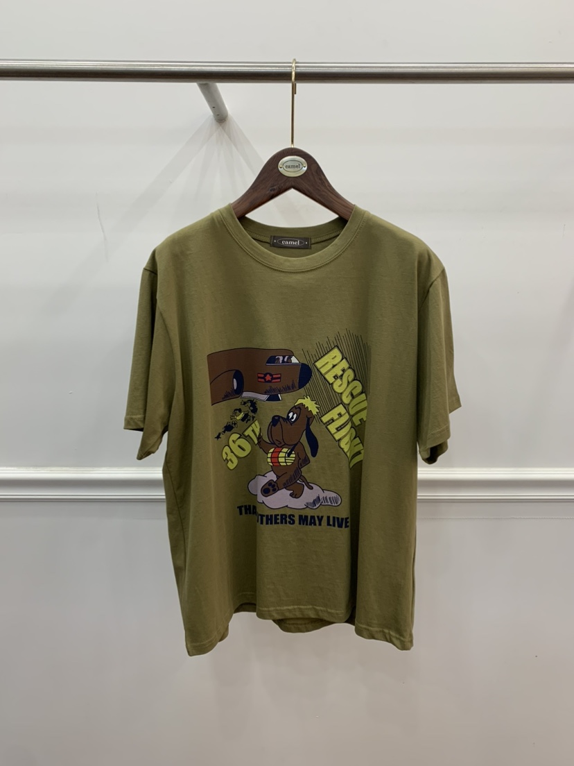 CAMEL-P直郵韓國代購㊣女裝新款25春夏T恤Came_l 家T恤