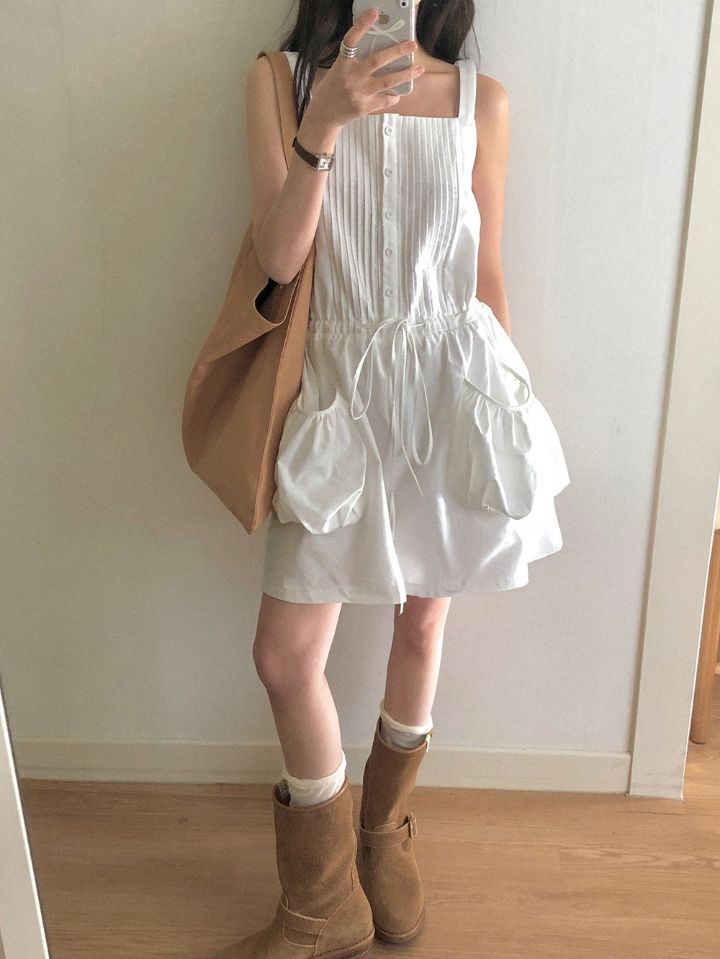 STAY HERE韓國㊣直郵東大門代購女裝新款推薦人氣25春夏連衣裙STAY HERE連衣裙