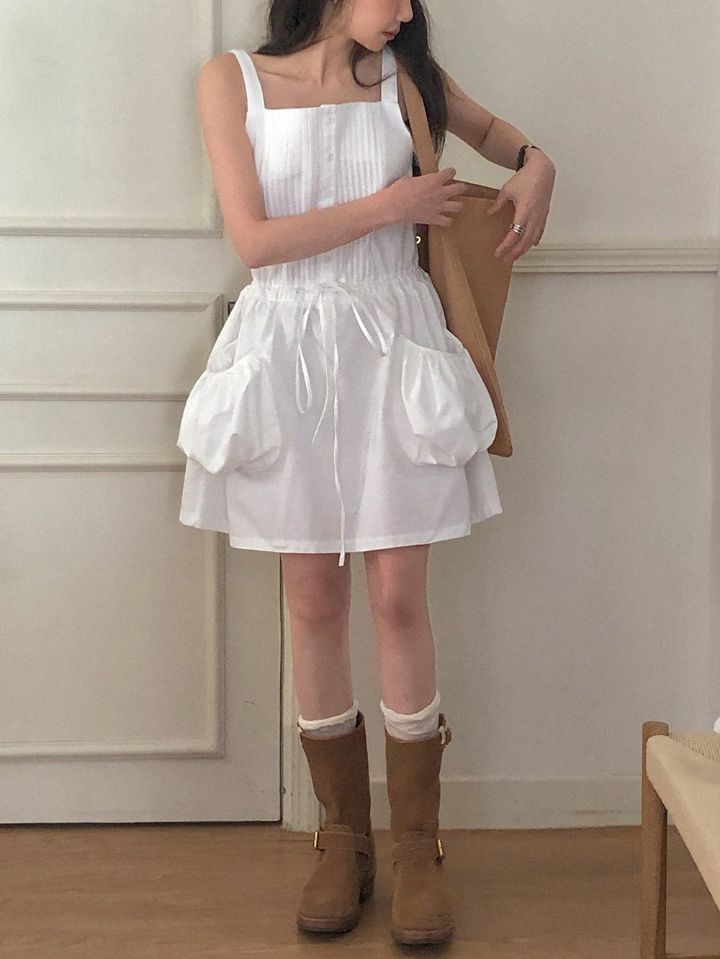 STAY HERE韓國㊣直郵東大門代購女裝新款推薦人氣25春夏連衣裙STAY HERE連衣裙