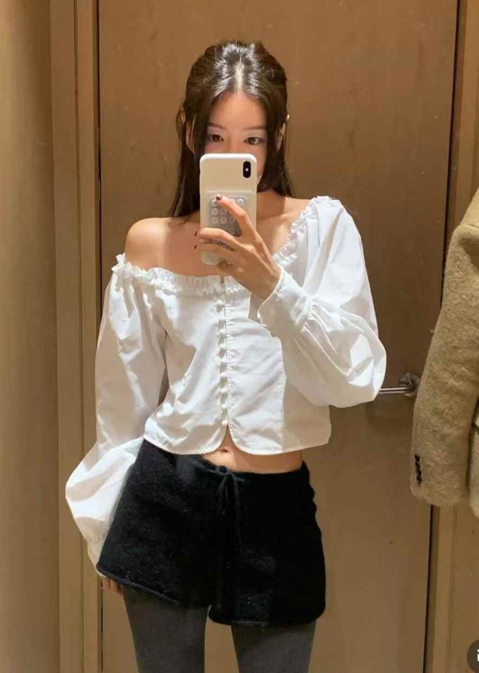 STAY HERE韓國㊣直郵東大門代購女裝新款熱賣人氣襯衫蕾絲衫STAY HERE襯衫/蕾絲衫