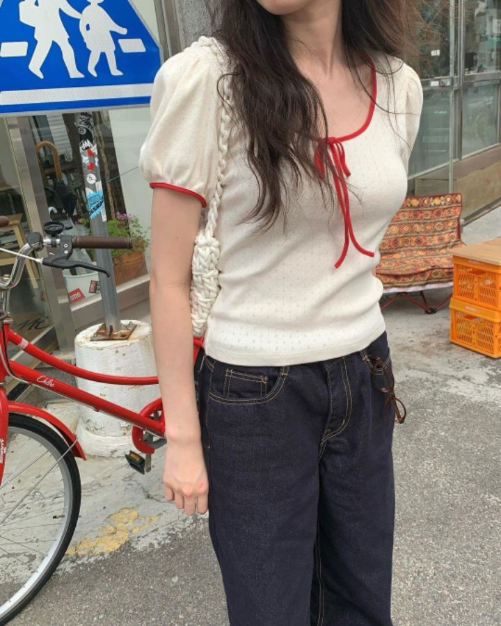 STAY HERE韓國㊣直郵東大門代購女裝新品熱賣25春夏針織衫STAY HERE針織衫