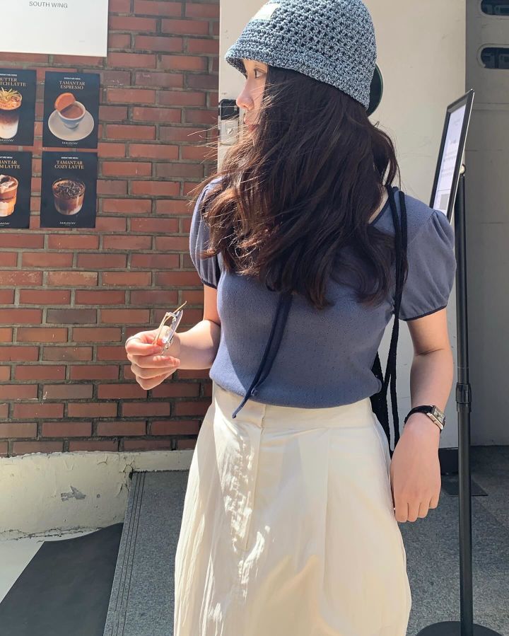 STAY HERE韓國㊣直郵東大門代購女裝新品熱賣25春夏針織衫STAY HERE針織衫