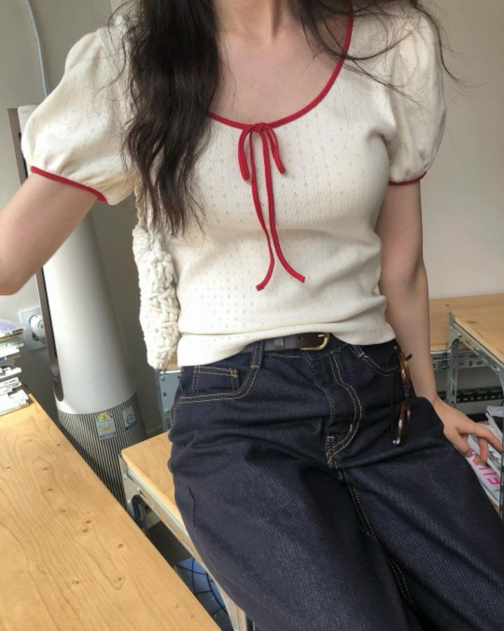 STAY HERE韓國㊣直郵東大門代購女裝新品熱賣25春夏針織衫STAY HERE針織衫