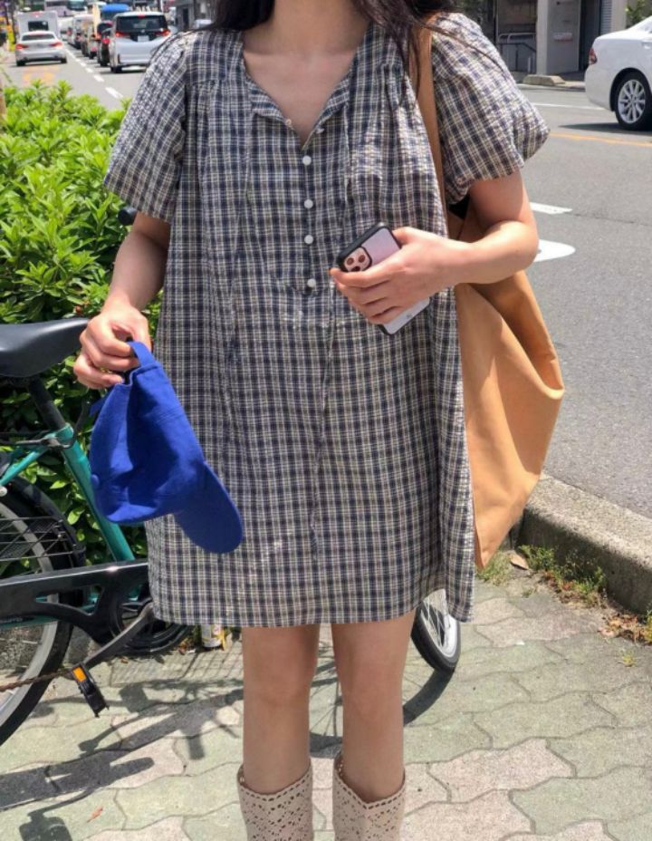 STAY HERE韓國直郵㊣女裝新款休閑熱賣推薦時尚人氣連衣裙STAY HERE連衣裙