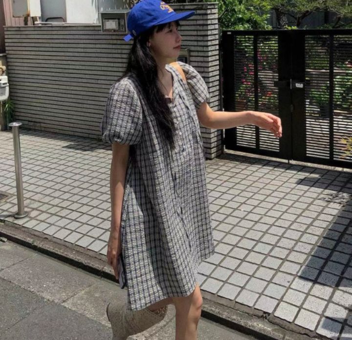 STAY HERE韓國直郵㊣女裝新款休閑熱賣推薦時尚人氣連衣裙STAY HERE連衣裙