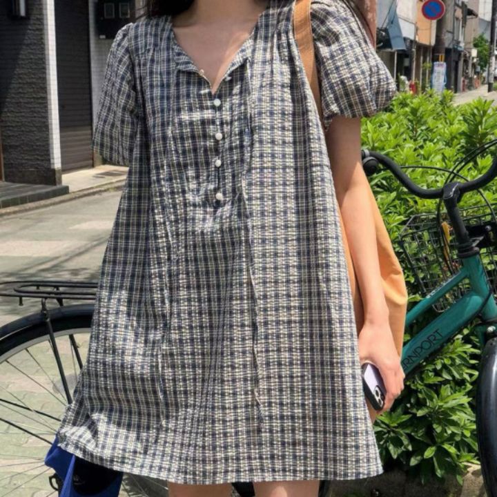 STAY HERE韓國直郵㊣女裝新款休閑熱賣推薦時尚人氣連衣裙STAY HERE連衣裙