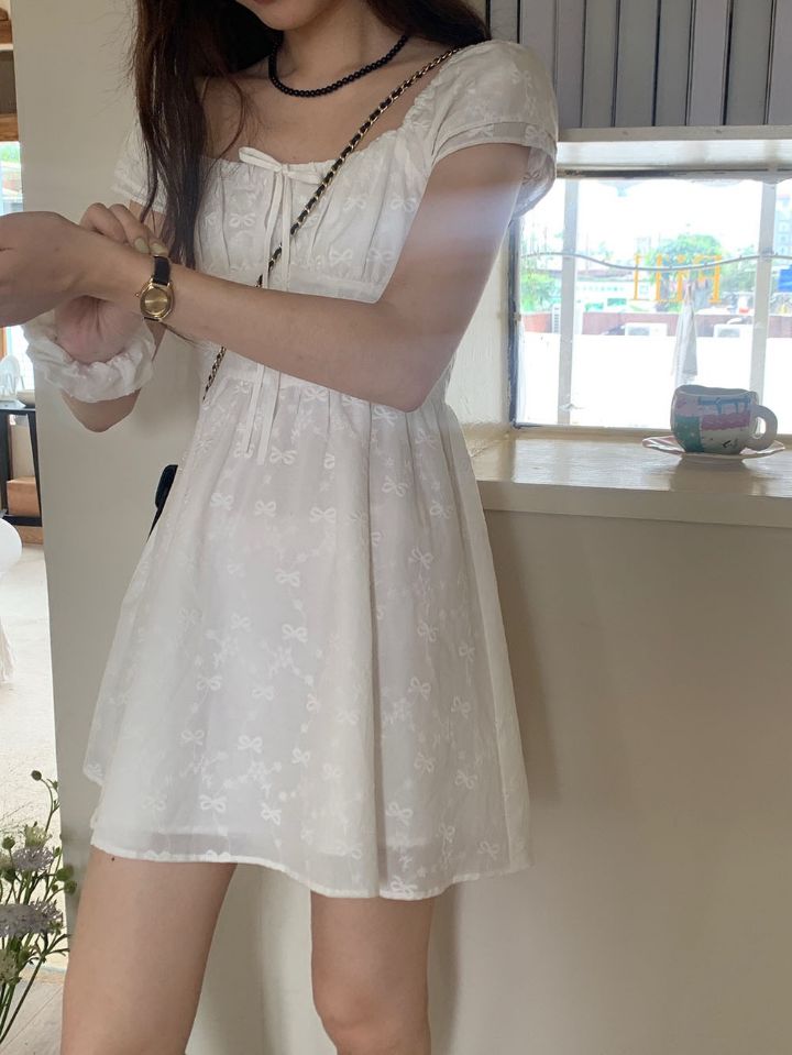 STAY HERE韓國直郵㊣女裝新款人氣時尚25春夏熱賣連衣裙蕾絲STAY HERE連衣裙