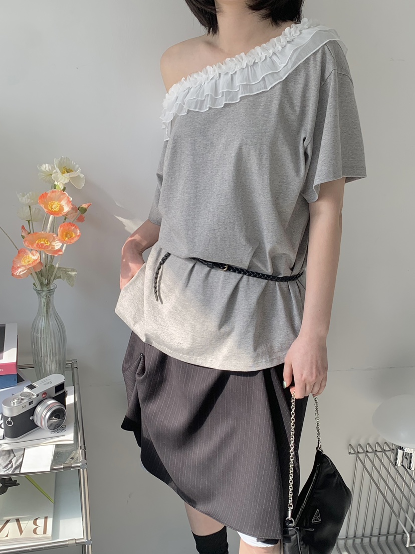 BEFORE SUNRISE韓國直郵㊣女裝新品推薦休閑人氣時尚25春夏T恤BEFORE SUNRISET恤