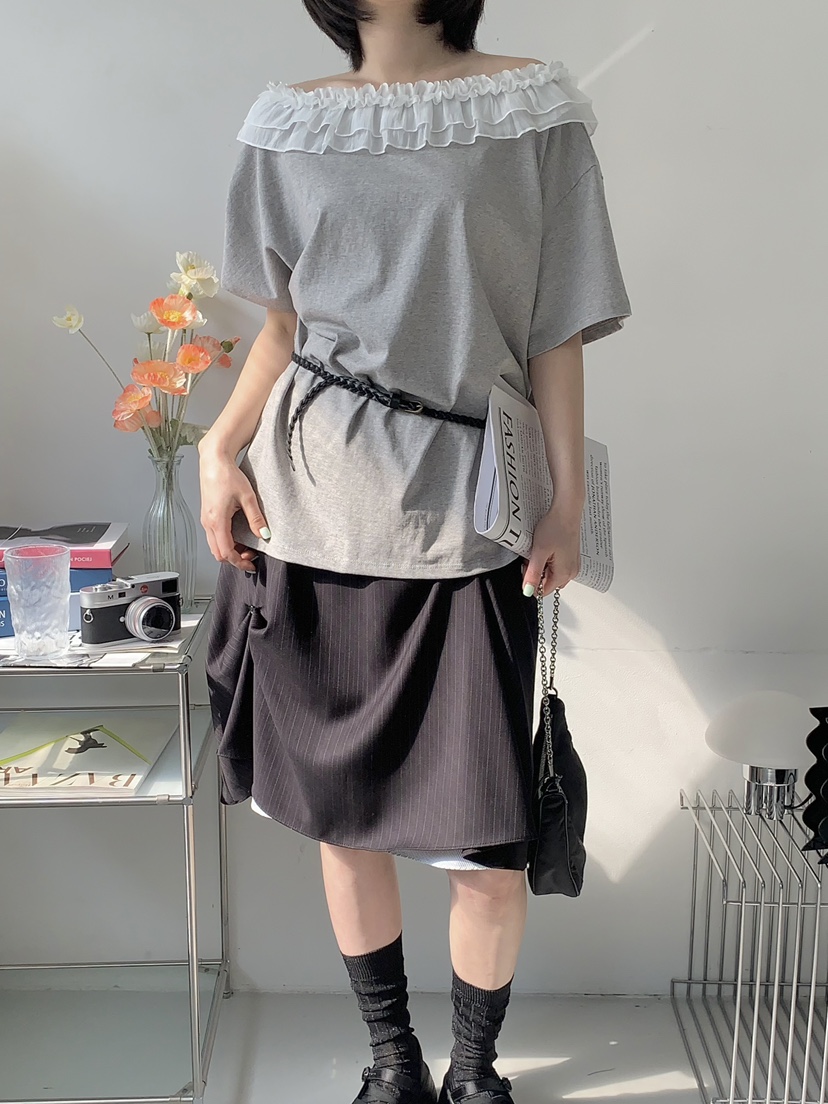 BEFORE SUNRISE韓國直郵㊣女裝新品推薦休閑人氣時尚25春夏T恤BEFORE SUNRISET恤