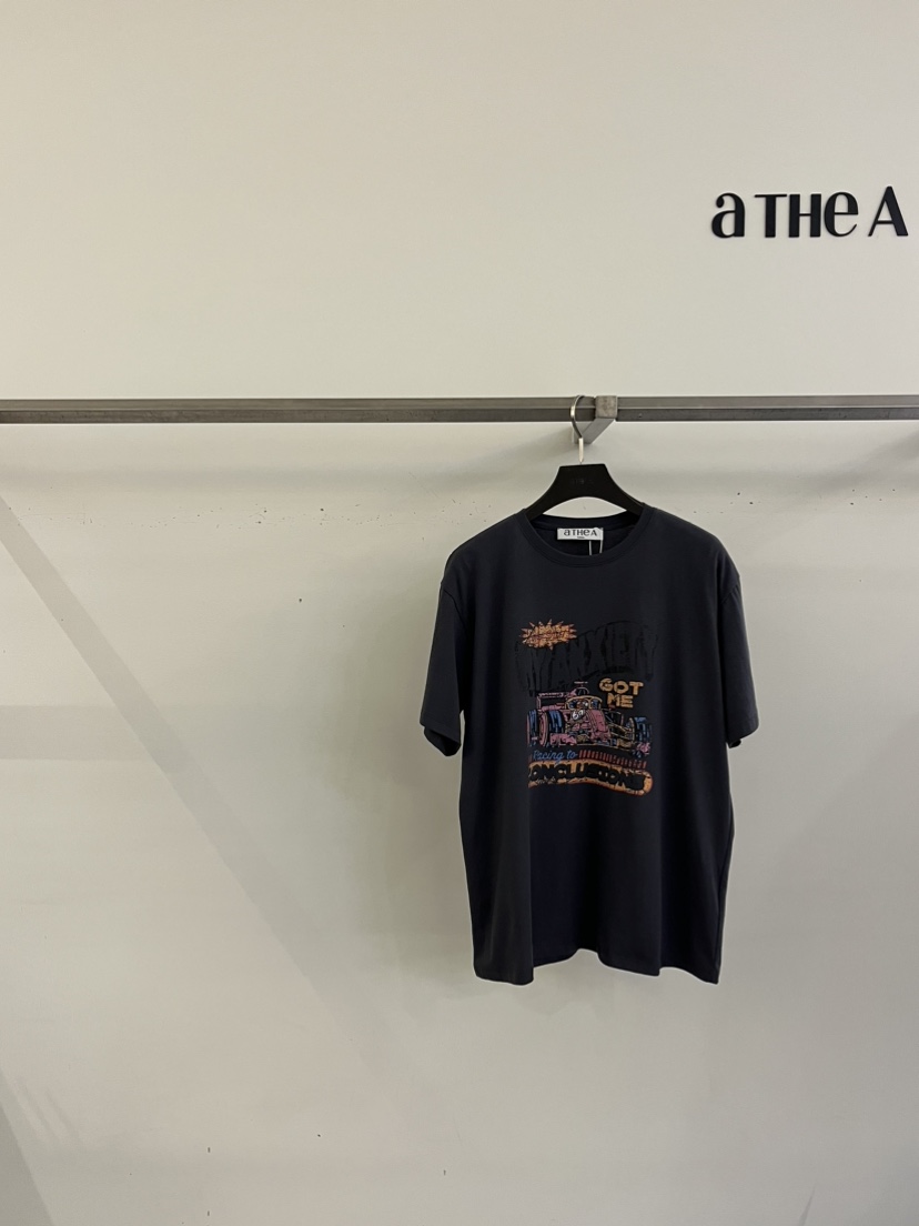 ATHEA直郵韓國代購㊣女裝新品休閑熱賣推薦時尚25春夏人氣T恤ATHEAT恤圖色2