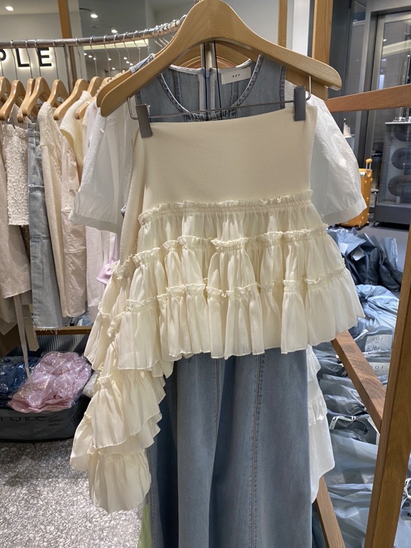 SOF直郵韓國代購㊣女裝新品25春夏時尚人氣推薦休閑熱賣短裙SOF短裙圖色1