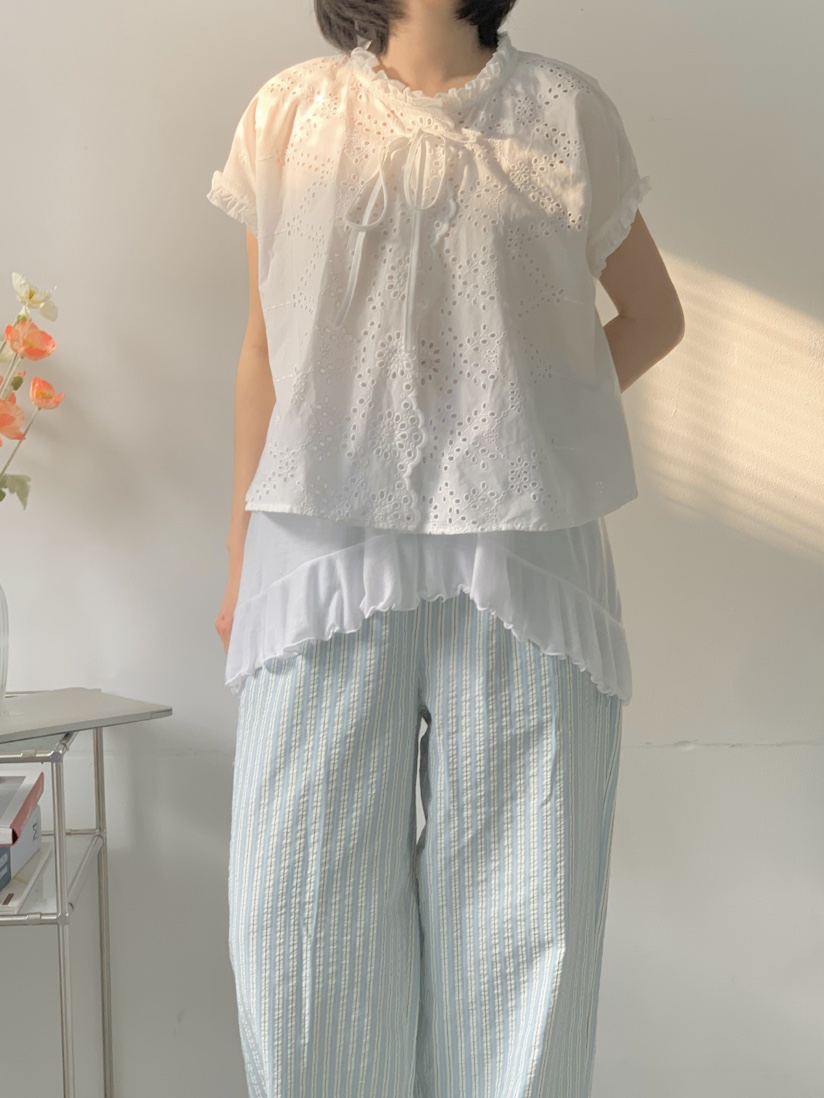BEFORE SUNRISE直郵韓國代購㊣女裝新品人氣25春夏襯衫蕾絲衫BEFORE SUNRISE襯衫/蕾絲衫