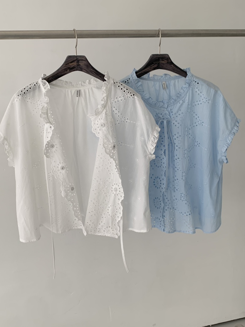 BEFORE SUNRISE直郵韓國代購㊣女裝新品人氣25春夏襯衫蕾絲衫BEFORE SUNRISE襯衫/蕾絲衫