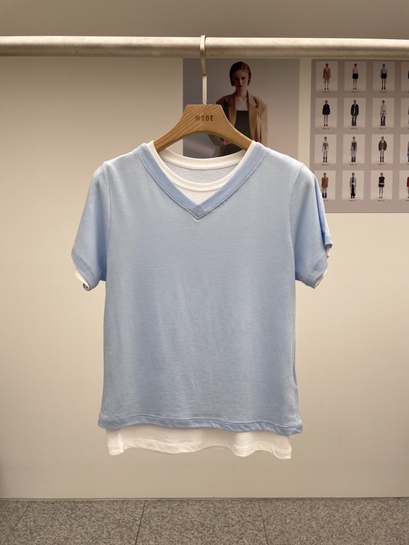 MADE-P韓國直郵㊣女裝新款25春夏休閑熱賣時尚人氣推薦T恤MADE-PT恤圖色1