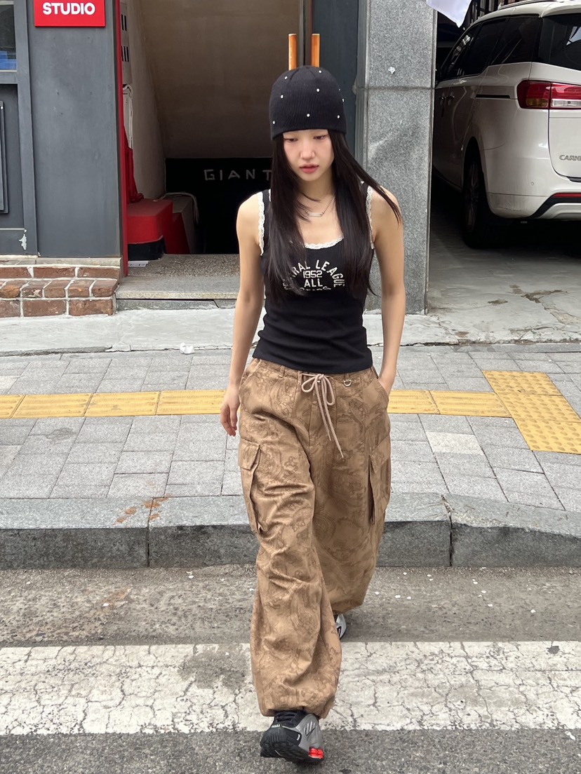SUNDER MARKET韓國㊣直郵東大門代購女裝新品休閑時尚休閑褲SUNDER MARKET休閑褲