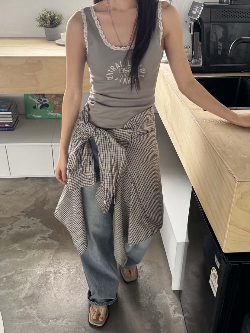 SUNDER MARKET韓國㊣直郵東大門代購女裝新品人氣吊帶背心SUNDER MARKET吊帶/背心