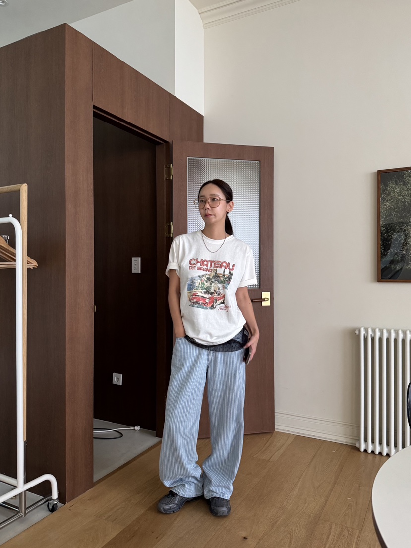 SUNDER MARKET韓國直郵㊣東大門實拍女裝新款人氣休閑熱賣T恤SUNDER MARKETT恤