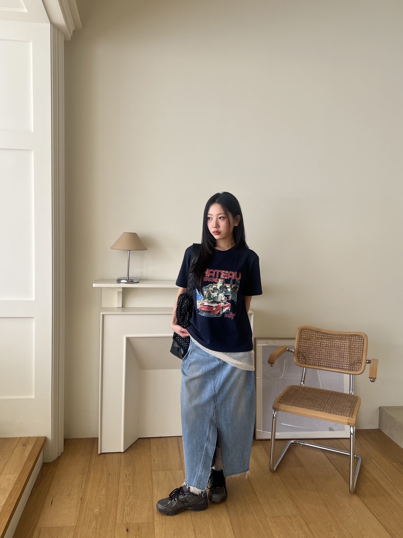 SUNDER MARKET韓國直郵㊣東大門實拍女裝新款人氣休閑熱賣T恤SUNDER MARKETT恤