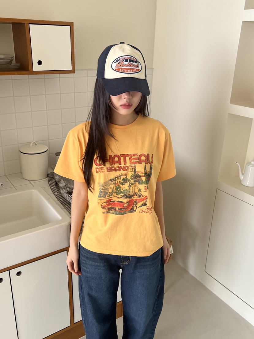 SUNDER MARKET韓國直郵㊣東大門實拍女裝新款人氣休閑熱賣T恤SUNDER MARKETT恤