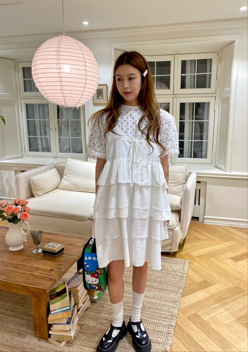BOUTIQUE-L韓國㊣直郵東大門代購女裝新品時尚連衣裙不含內搭BOUTIQUE-L連衣裙圖色2