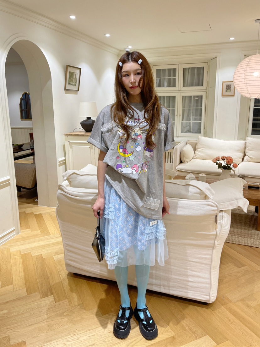 BOUTIQUE-L韓國㊣直郵東大門代購女裝新品25春夏半身裙中短裙BOUTIQUE-L半身裙/中短裙