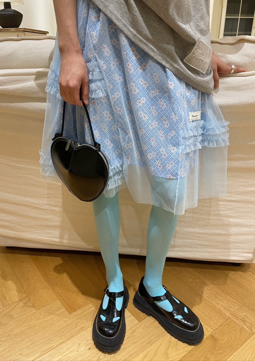 BOUTIQUE-L韓國㊣直郵東大門代購女裝新品25春夏半身裙中短裙BOUTIQUE-L半身裙/中短裙