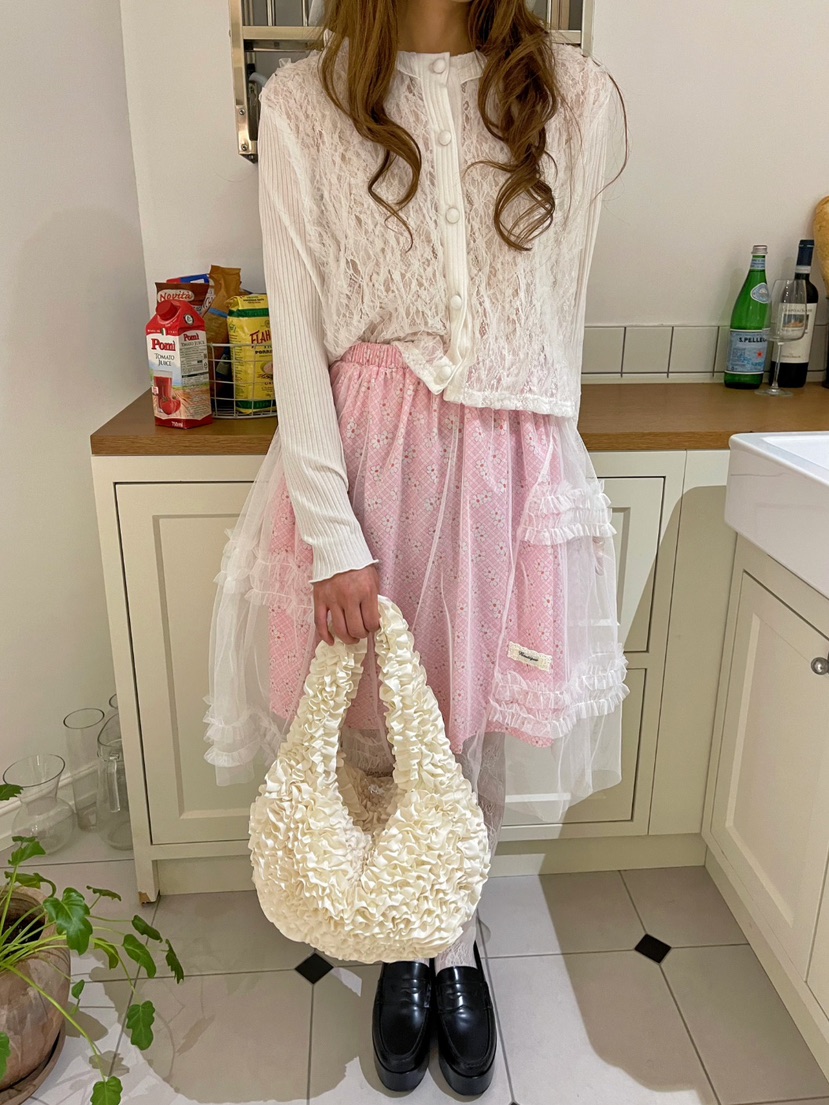 BOUTIQUE-L韓國㊣直郵東大門代購女裝新品25春夏半身裙中短裙BOUTIQUE-L半身裙/中短裙