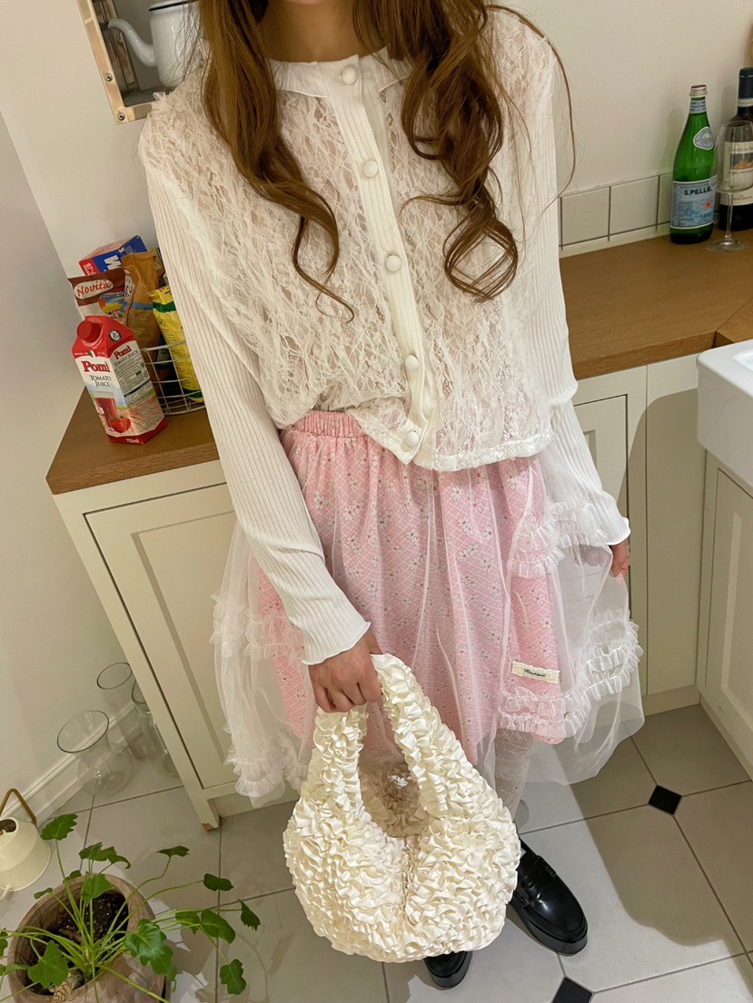 BOUTIQUE-L韓國㊣直郵東大門代購女裝新品25春夏半身裙中短裙BOUTIQUE-L半身裙/中短裙