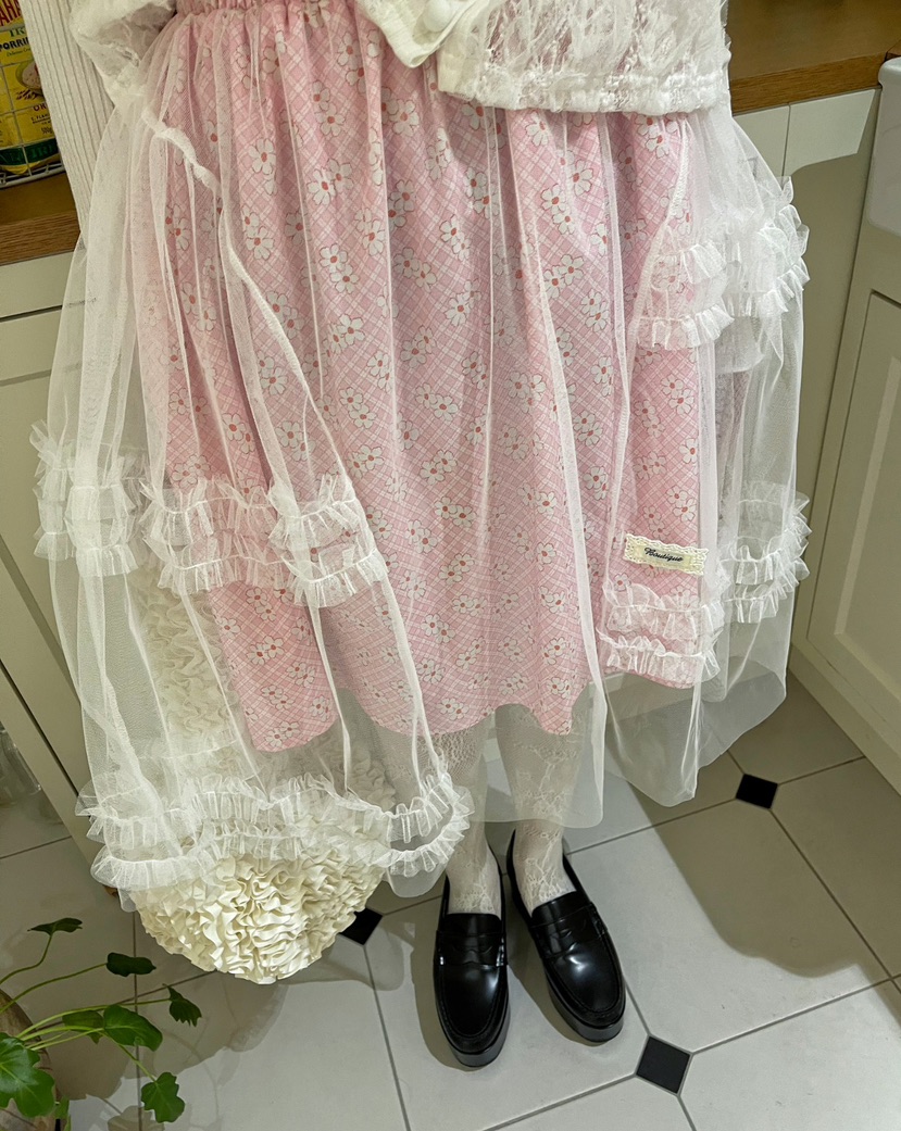 BOUTIQUE-L韓國㊣直郵東大門代購女裝新品25春夏半身裙中短裙BOUTIQUE-L半身裙/中短裙