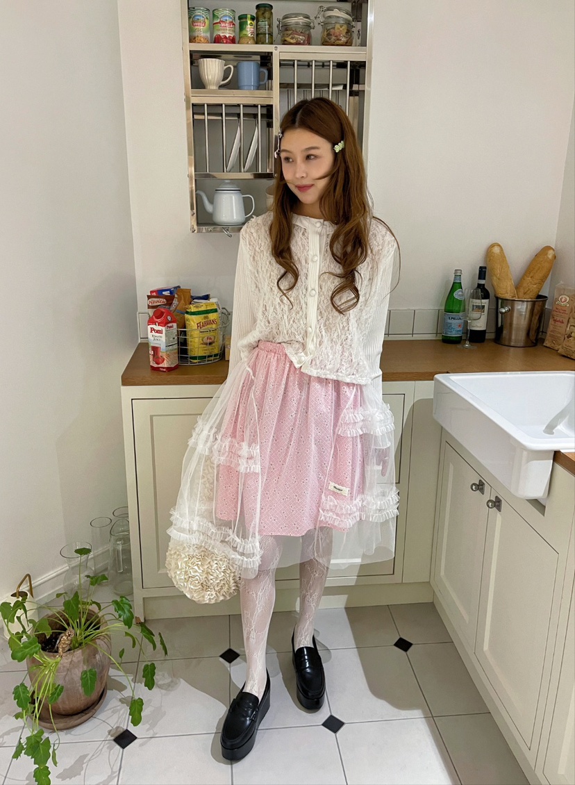 BOUTIQUE-L韓國㊣直郵東大門代購女裝新品25春夏半身裙中短裙BOUTIQUE-L半身裙/中短裙圖色2