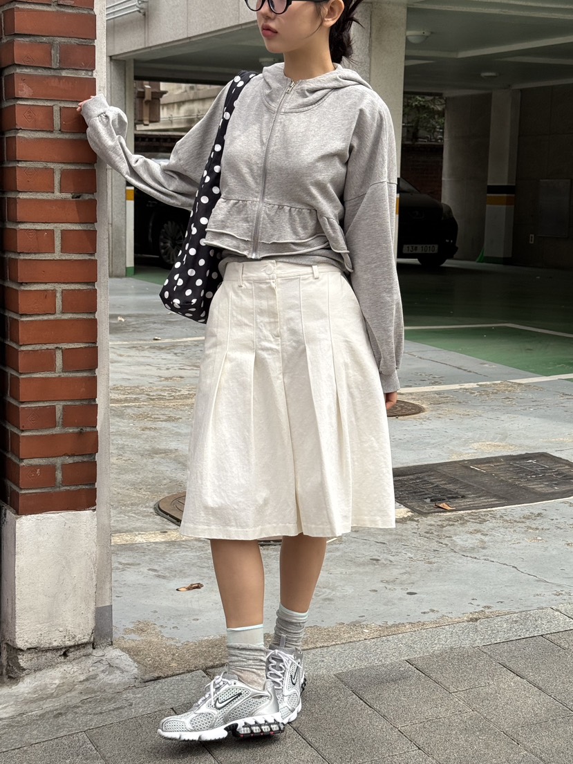 SUNDER MARKET韓國直郵㊣女裝新品人氣休閑半身裙中短裙棉質SUNDER MARKET半身裙/中短裙