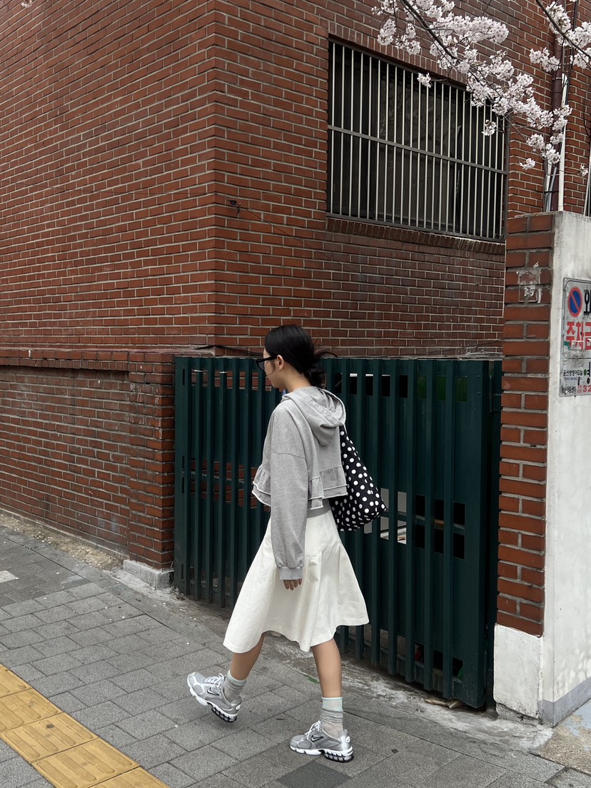 SUNDER MARKET韓國直郵㊣女裝新品人氣休閑半身裙中短裙棉質SUNDER MARKET半身裙/中短裙