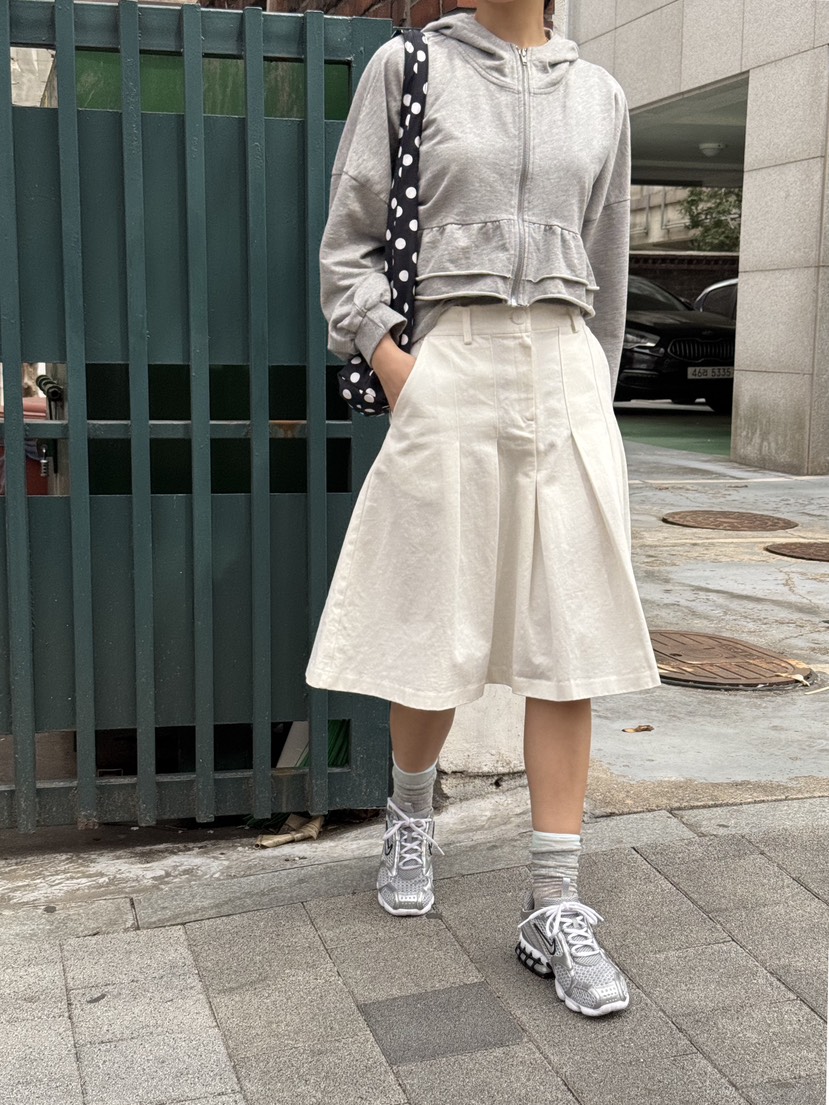 SUNDER MARKET韓國直郵㊣女裝新品人氣休閑半身裙中短裙棉質SUNDER MARKET半身裙/中短裙