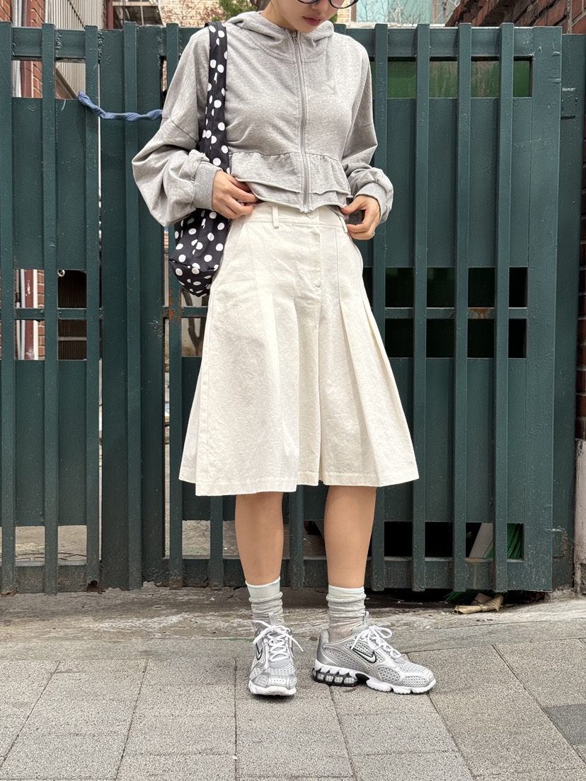 SUNDER MARKET韓國直郵㊣女裝新品人氣休閑半身裙中短裙棉質SUNDER MARKET半身裙/中短裙