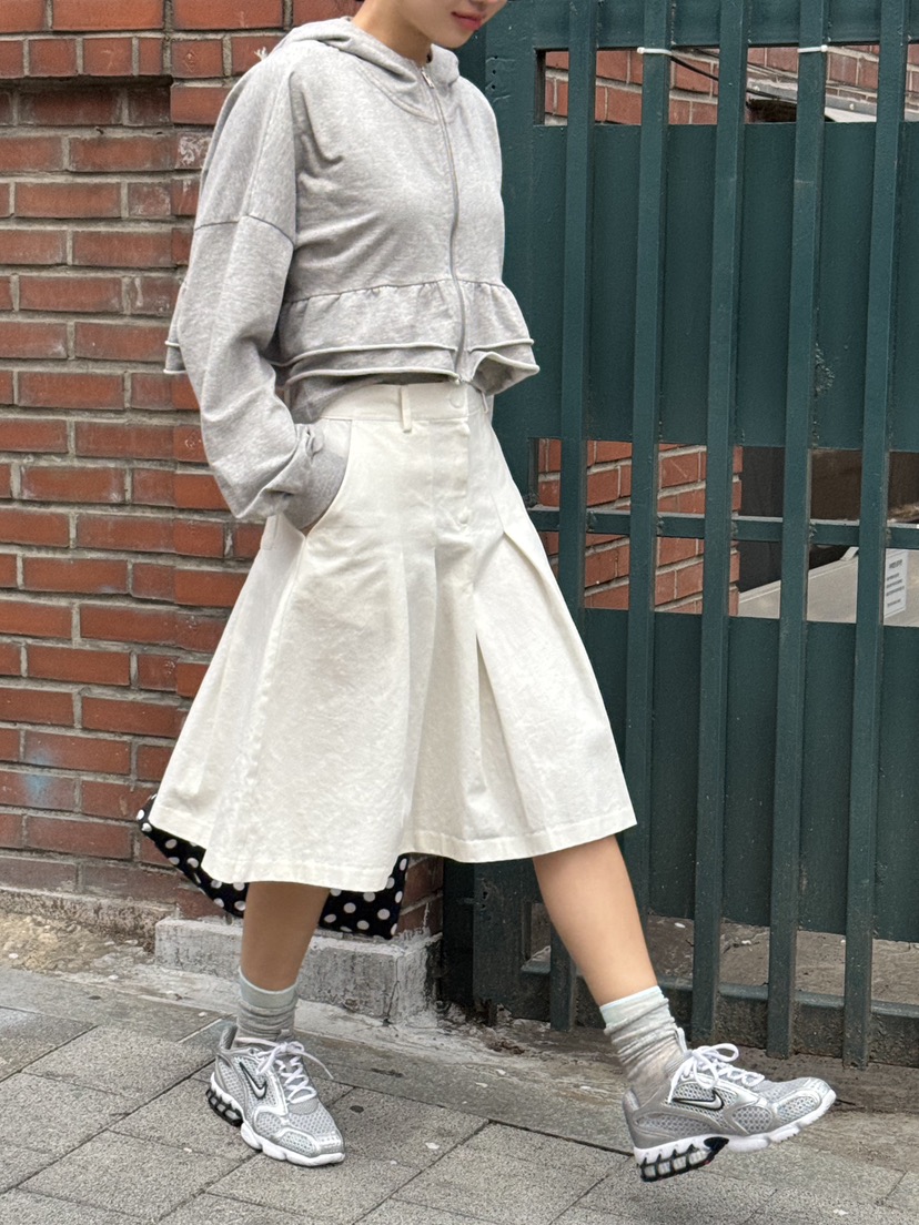 SUNDER MARKET韓國直郵㊣女裝新品人氣休閑半身裙中短裙棉質SUNDER MARKET半身裙/中短裙