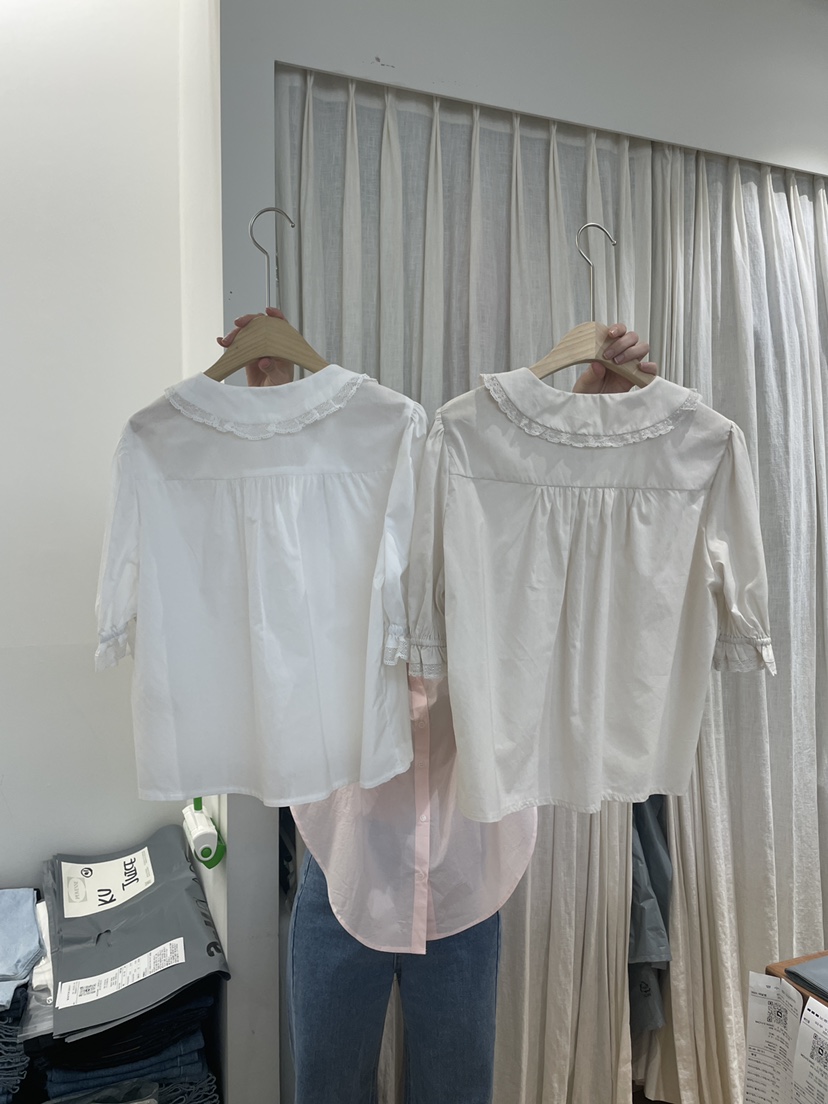 MOVENNE韓國直郵㊣女裝新品熱賣人氣休閑推薦時尚襯衫蕾絲衫MOVENNE襯衫/蕾絲衫