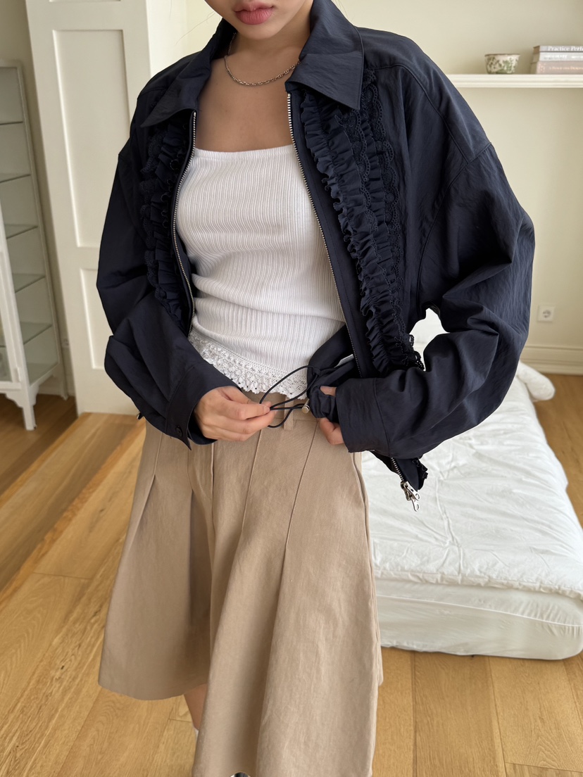 SUNDER MARKET直郵韓國代購㊣女裝新品熱賣休閑推薦25春夏夾克SUNDER MARKET夾克