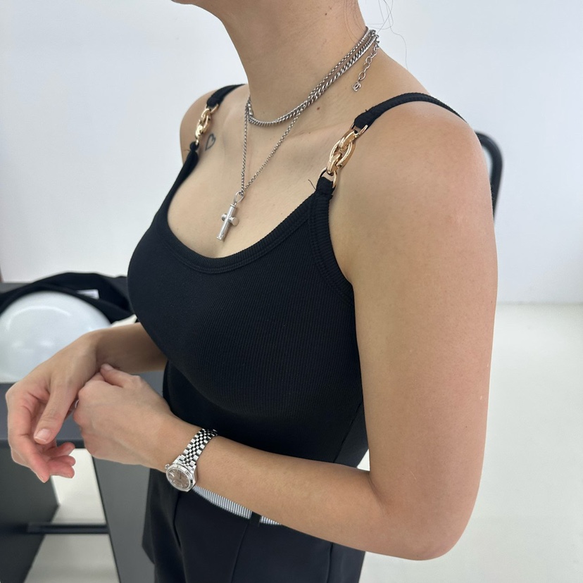SOUIT韓國㊣直郵東大門代購女裝新品推薦休閑人氣25春夏吊帶背心SOUIT by mabel-L吊帶/背心