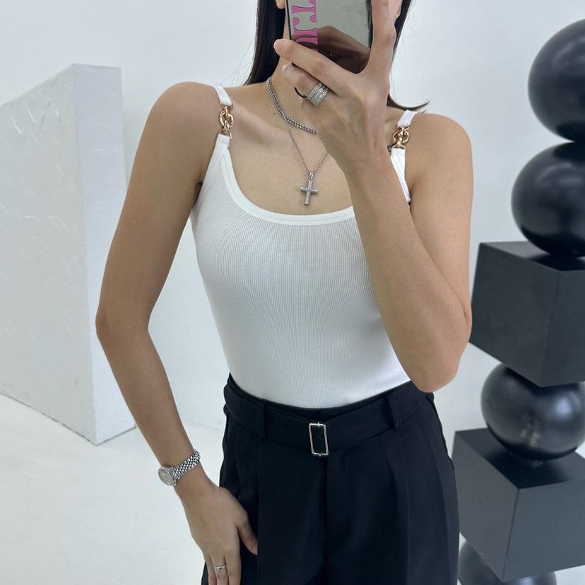 SOUIT韓國㊣直郵東大門代購女裝新品推薦休閑人氣25春夏吊帶背心SOUIT by mabel-L吊帶/背心