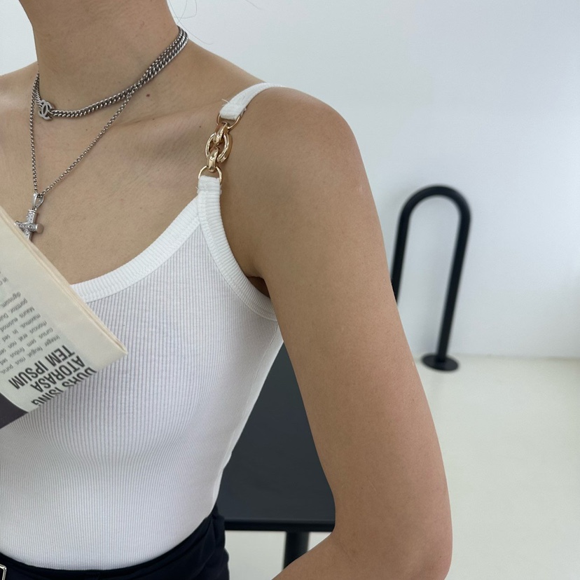 SOUIT韓國㊣直郵東大門代購女裝新品推薦休閑人氣25春夏吊帶背心SOUIT by mabel-L吊帶/背心