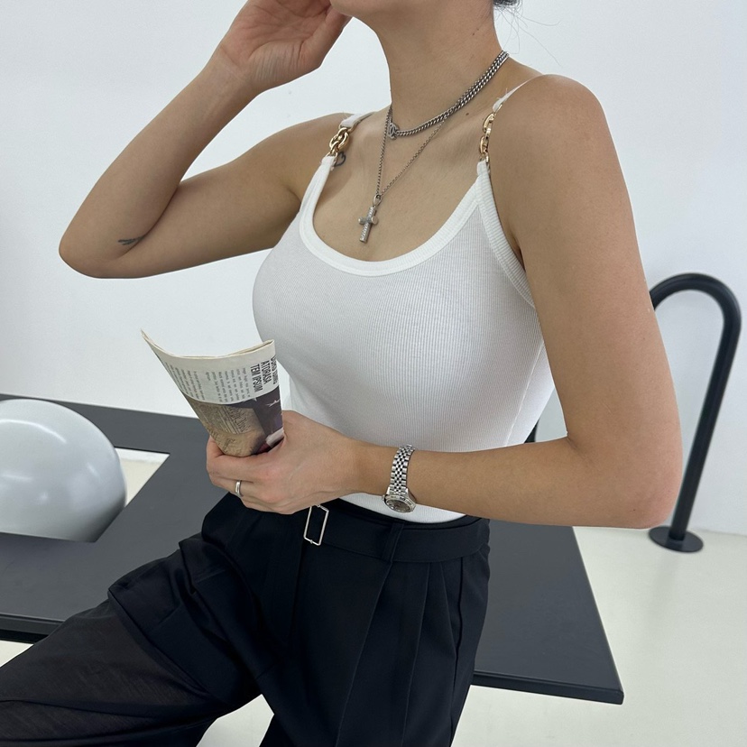 SOUIT韓國㊣直郵東大門代購女裝新品推薦休閑人氣25春夏吊帶背心SOUIT by mabel-L吊帶/背心