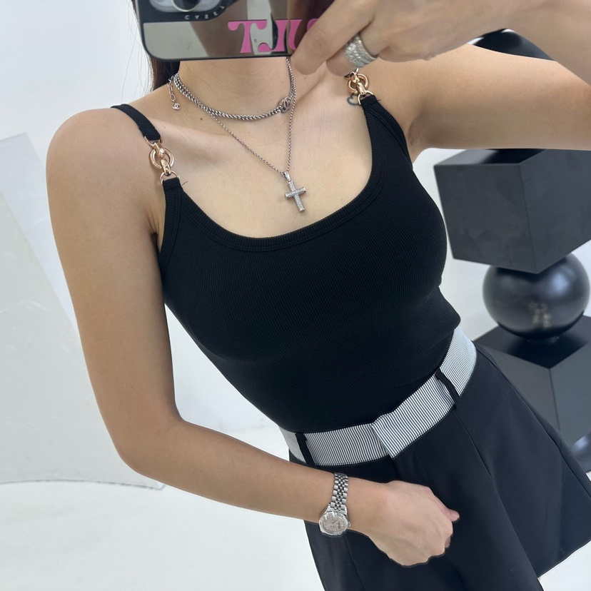 SOUIT韓國㊣直郵東大門代購女裝新品推薦休閑人氣25春夏吊帶背心SOUIT by mabel-L吊帶/背心