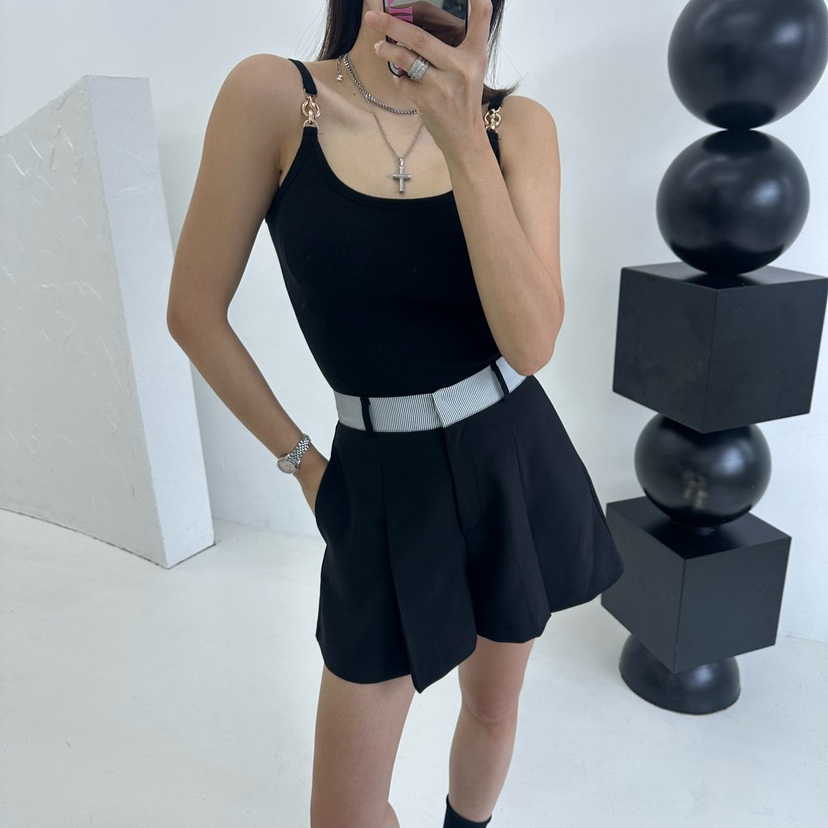 SOUIT韓國㊣直郵東大門代購女裝新品推薦休閑人氣25春夏吊帶背心SOUIT by mabel-L吊帶/背心