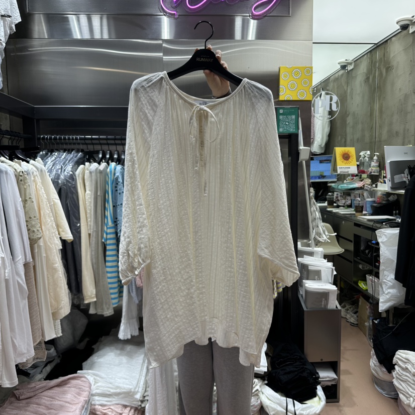 RUNWAY-런웨이韓國直郵㊣女裝新款推薦25春夏人氣襯衫蕾絲衫RUNWAY襯衫/蕾絲衫圖色2