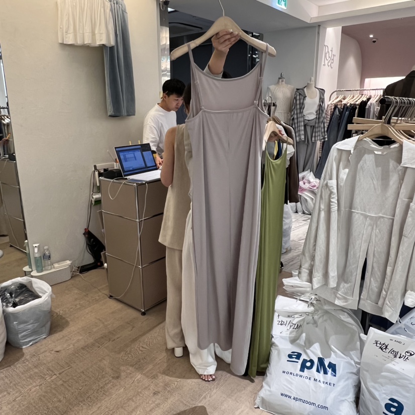 W AND J韓國㊣直郵東大門代購女裝新品人氣推薦休閑連衣裙W AND J連衣裙
