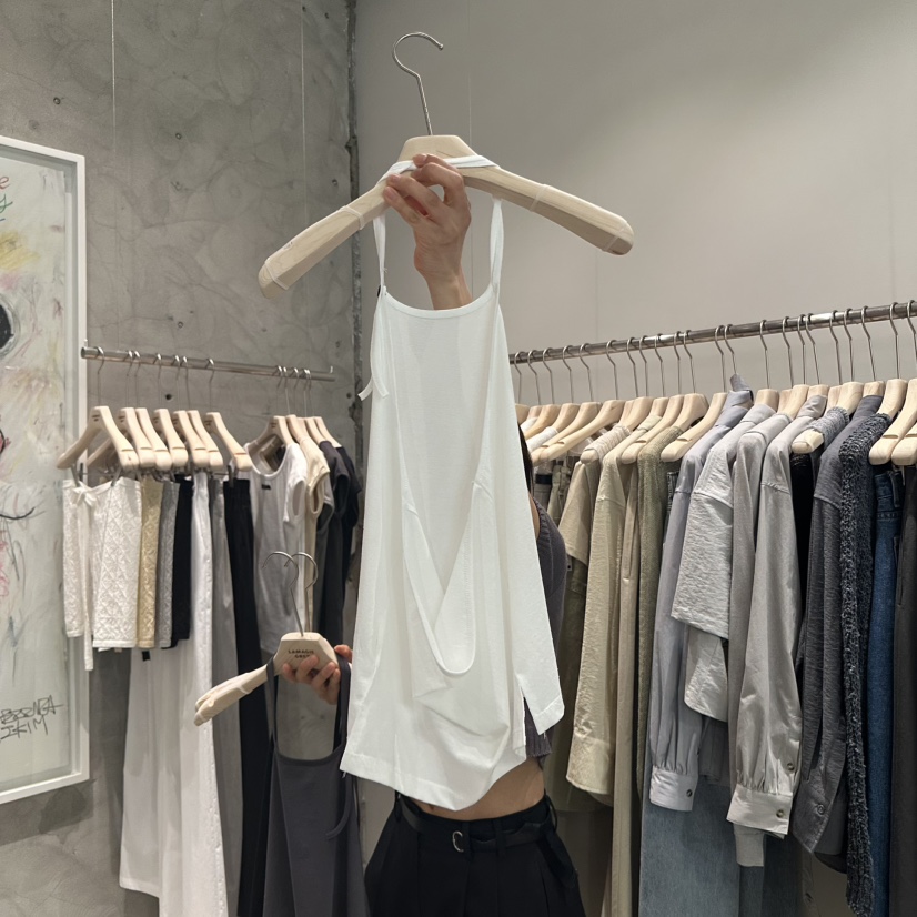 LAMAGIEPIE韓國㊣直郵東大門代購女裝新品人氣時尚吊帶背心LAMAGIE GREY吊帶/背心