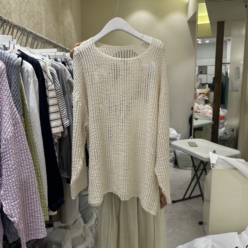REFLAT韓國㊣直郵東大門代購女裝新品時尚人氣25春夏針織衫REFLAT針織衫圖色1